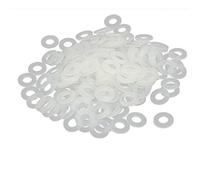sourcing map M5 x 10mm x 1mm Nylon Plat Rondelles Entretoises Joints Attache Gris Blanc 200PCS