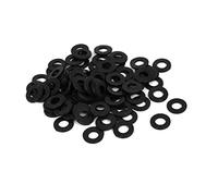 sourcing map M5 x 10mm x 1mm Nylon Rondelles Isolantes Joints Entretoises Noir 100PCS