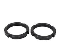 sourcing map M50 x 1,5 mm acier carbone 812 GO Quatre rainure écrous ronde rainuré 2 pcs