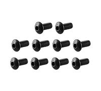 sourcing map M5x 12mm Bouton Vis à tête hexagonale Bouchon à 50Noir