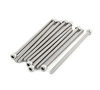 sourcing map M5x100m Filetage 304 Vis à tête cylindrique six pans creux en acier inoxydable DIN912 10pcs