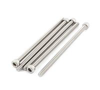 sourcing map M5x100m Filetage 304 Vis à tête cylindrique six pans creux en acier inoxydable DIN912 5pcs