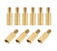 sourcing map M5x15mm+7mm Mâle-Femelle Laiton Hexagonal PCB Carte Mère écarteurs Entretoise pour FPV Drone Quadcopter Ordinateur & Circuit Imprimé 20pcs