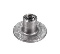 sourcing map M5x15x1.2mm T écrou Carbone Acier T-écrou Montage Matériel Raccord Attache À Travers Trou Bride Insert Femelle Filetage 30Pcs
