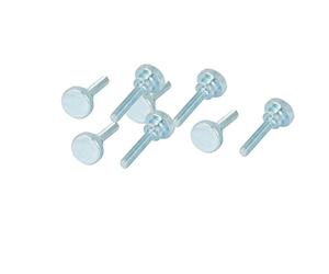 sourcing map M5x25mm vis moletée tête étape part acier carbone fixation 8Pcs