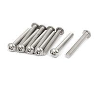 sourcing map M5x40mm Vis Inviolable Tête Bombée Torx Bouton 304 Acier Inoxydable Sécurité 10pcs
