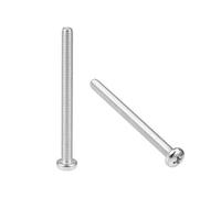 sourcing map M5x60mm Vis à métaux vis tête Cruciforme boulons fixation 10Pcs