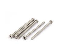 sourcing map M5x80mm acier inox 316 Vis à tête cylindrique Cruciforme 6PCS