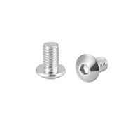 sourcing map M5x8mm vis à métaux vis à vis à tête ronde vis fixation 20Pcs