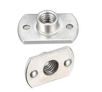 sourcing map M6 Carbone Acier Planche Base T-Forme 2 Projection soudez Écrous Paquet de 25