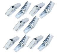 sourcing map M6 Dia filetage femelle ressort chargé creux mur Ancre bascule Écrou aile 10Pcs