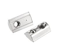 sourcing map M6 Écrous pour 4040 Série Aluminium Extrusion Profilé Rail avec 8mm Fente Écrou en T Ressort Rouler T fente avec Bille Carbone Acier 15Pcs