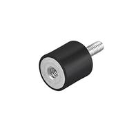 sourcing map M6 Mâle Femelle Silent Bloc Support Caoutchouc Montures Vibrations Isolateurs Choc Amortisseur 20mm x 20mm