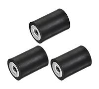 sourcing map M6 Silent Bloc Support Caoutchouc 3Pcs Femelle/Femelle Amortisseur pour Moteur Générateur Compresseur Garage Inverse Pompe Impact Air Générateur Bobines D20mmxH30mm