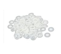 sourcing map M6 x 12mm x 1.2mm Nylon Plat Tampons Isolantes Rondelles Joints Attache 100PCS