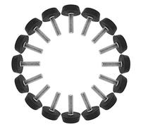sourcing map M6 x 22 x 22mm Pieds de Nivellement Réglables 16 Pcs pour Meubles, Protection de Sol pour Pieds de Table et de Bureau