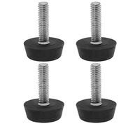 sourcing map M6 x 22 x 22mm Pieds de Nivellement Réglables 4 Pcs pour Meubles, Protection de Sol pour Pieds de Table et de Bureau