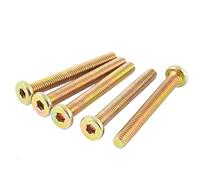 sourcing map M6 x 50mm filetage complet vis tête creuse Bronze 5 vis ton pc