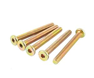 sourcing map M6 x 50mm filetage complet vis tête creuse Bronze 5 vis ton pc