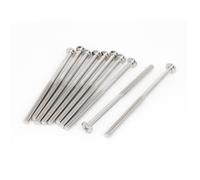 sourcing map M6x110mm Mâle Fil Cruciforme Plat Tête Boulon Vis Adapté pour Double Lit Meubles TV Étagère Tenture 10pcs