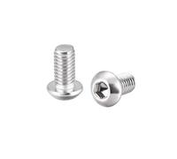 sourcing map M6x12mm Vis à métaux tête ronde à six pans creux Boulon 10Pcs