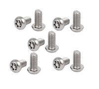 sourcing map M6x12mm Vis Inviolable Tête Bombée Torx Bouton 304 Acier Inoxydable Sécurité 10pcs