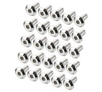 sourcing map M6x12mm vis tête Hex Vis acier au carbone fixation meuble 25pc