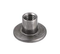 sourcing map M6x17.5x1.4mm T écrou Carbone Acier T-écrou Montage Matériel Raccord Attache À Travers Trou Bride Insert Femelle Filetage 30Pcs