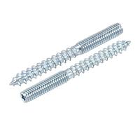 sourcing map M6x22mm Vis Double Filetage Boulon Double Tête Goujon pour Bois Meubles 10pcs