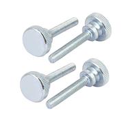 sourcing map M6x35mm Vis Moletée Tête entièrement fileté Fix 4pcs
