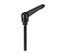 sourcing map M6x50mm réglable Poignée levier serrage Filetage Goujon fileté mâle