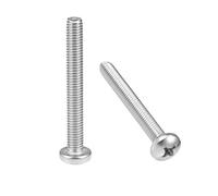 sourcing map M6x50mm Vis à métaux vis tête Cruciforme boulons fixation 20Pcs
