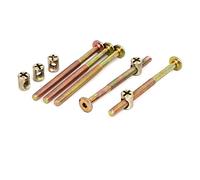 sourcing map M6x85mm vis à têtes de boulons de connexion avec meuble écrous barillet 5 ensembles