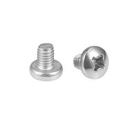 sourcing map M6x8mm Vis à métaux vis tête Cruciforme boulons fixation 20Pcs