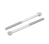 sourcing map M8 120mm longue 304 machine Acier boulon œil levage Épaule gréement 4pcs