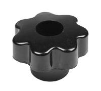 sourcing map M8 Filetage diamètre 50mm plastique noir Bouton serrage Tête étoilée poignée
