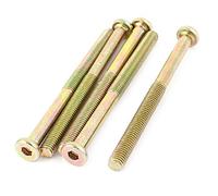 sourcing map M8 x 100mm fileté à six pans creux Head Cap Vis Boulons 5Pcs s