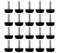 sourcing map M8 x 28 x 30mm Pieds de Nivellement Réglables 20 Pcs pour Meubles, Protection de Sol pour Pieds de Table de Restaurant à Domicile