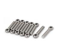 sourcing map M8 x 40 mm Acier inoxydable 304 oeil de levage épaule machine de montage boulon 12pcs