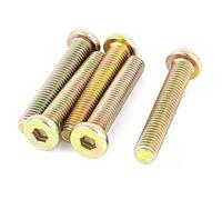 sourcing map M8 x 45mm) vis tête six pans creux Vis ton Bronze 5 Pcss