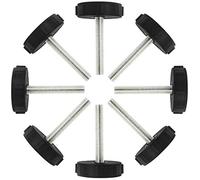 sourcing map M8 x 50 x 40mm Pieds de Nivellement Réglables 8 Pcs pour Meubles, Protection de Sol pour Pieds de Table