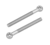 sourcing map M8 x 70mm 304 en acier inoxydable Boulon à œil de levage d'épaule de machine 2Pcs