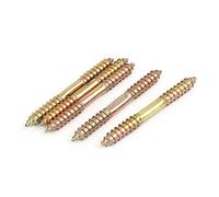 sourcing map M8 x 73mm à Double extrémité Bois pour bois Meubles Fixation Cheville Vis 5 pièces