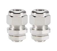 sourcing map M8x1.25 Presse-étoupe 5mm-7mm Fil Trou Imperméable Metal Joint Réglable Contre-écrou avec Rondelle 2Pcs