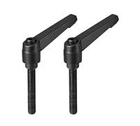 sourcing map M8x60mm réglable Poignée levier serrage Filetage Goujon fileté mâle 2Pcs