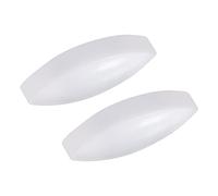 sourcing map Magnétique Agitateur Mélangeur Agitateur Barre Tige 25mm(1") Olive Forme Revêtement Aimant Blanc pour Laboratoire 2Pcs