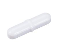 sourcing map Magnétique Agitateur Mélangeur Agitateur Barre Tige 30mm(1.18") x7mm avec Anneau Forme Revêtement Aimant Blanc pour Laboratoire