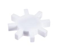 sourcing map Magnétique Agitateur Mélangeur Agitateur Barre Tige 39mm(1.54") Engrenage Forme Revêtement Aimant Blanc pour Laboratoire