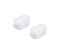 sourcing map Magnétique Agitateur Mélangeur Barre Agitation 5mm(0.2") Cylindre Forme PTFE Revêtement Aimant Blanc pour Laboratoire Paquet de 2