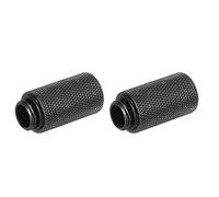 sourcing map Mâle à Femelle Prolongateur Raccord Noir G1/4 x 30mm pour Eau refroidisement Système Paquet de 2